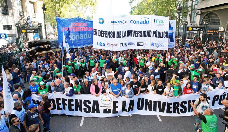 Tras la masiva Marcha Federal, el Frente Universitario exige “respuestas inmediatas”